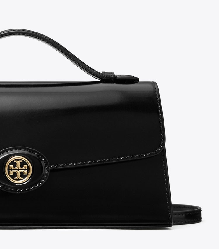 [AT DELHI] TORY BURCH Mini Robinson Spazzolato Crossbody - Black image 2