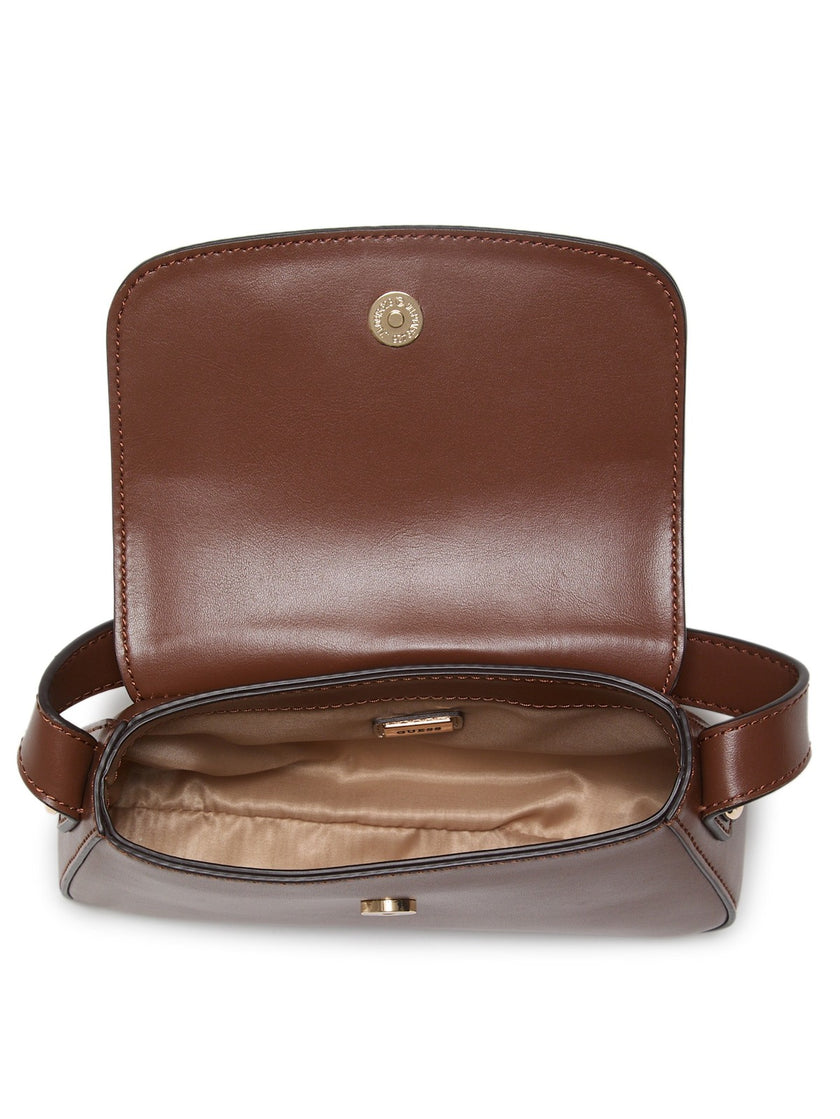 Guess Avelina Mini Shoulder Bag - Brown image 3