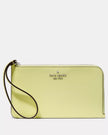 KATE SPADE Lucy Medium L-Zip Wristlet - Tennis Ball image 0