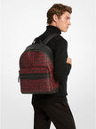 MICHAEL KORS Cooper Medium Graphic Logo Backpack - Bright Red image 1