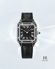 [Store Display] Cartier Santos-Dumont Black Leather Strap 43.5 × 31.4 mm