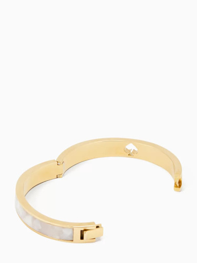 KATE SPADE  Hole Punch Spade Hinge Bangle image 1