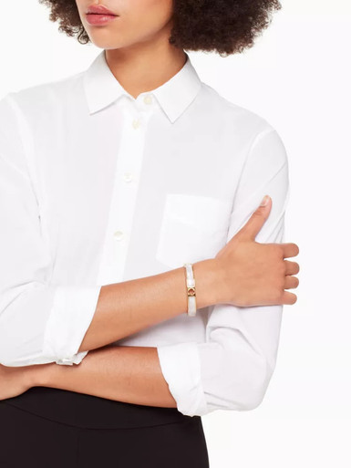 KATE SPADE  Hole Punch Spade Hinge Bangle image 0