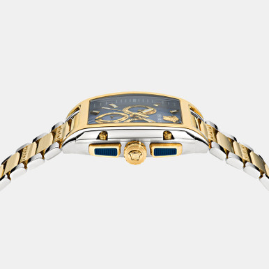 VERSACE Dominus Men Quartz Blue Dial Chronograph Stainless Steel Watch VE6H00723 (Arriving In Delhi) image 1