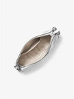 [AT DELHI] MICHAEL KORS Jet Set Small Patent Logo Debossed Crossbody Bag with Case for Apple Airpods Pro® - Silver image 2