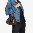 JIMMY CHOO Callie Black Shimmer Suede Clutch Bag image 3
