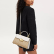 COACH Eliza Top Handle In Signature Canvas - /Gold/Light Khaki Chalk image 2