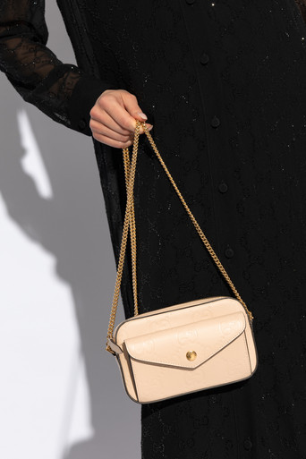 GUCCI GG Super Mini Shoulder Bag Beige image 0