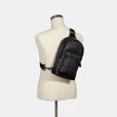 COACH West Pack In Signature Canvas - Gunmetal/Charcoal Black image 0