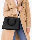 KATE SPADE  Rae Medium Satchel - Black (Arriving In Delhi) image 1