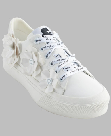KARL LAGERFELD Georgia Lace Up Sneaker White (Arriving In Delhi) image 1