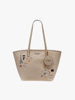 KARL LAGERFELD Adele Tote With Karl Art - Beige image 0