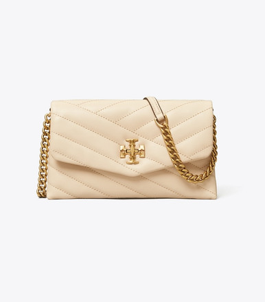 TORY BURCH Kira Chevron Chain Wallet - New Cream image 3