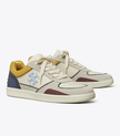TORY BURCH Clover Court Sneaker - Light Cream / Calcare / Dark Carmine image 2