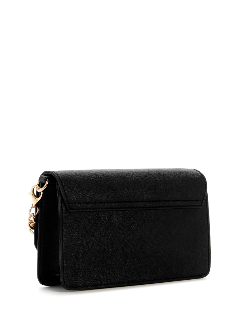 Guess Indira Fold-Over Mini Crossbody - Black image 2
