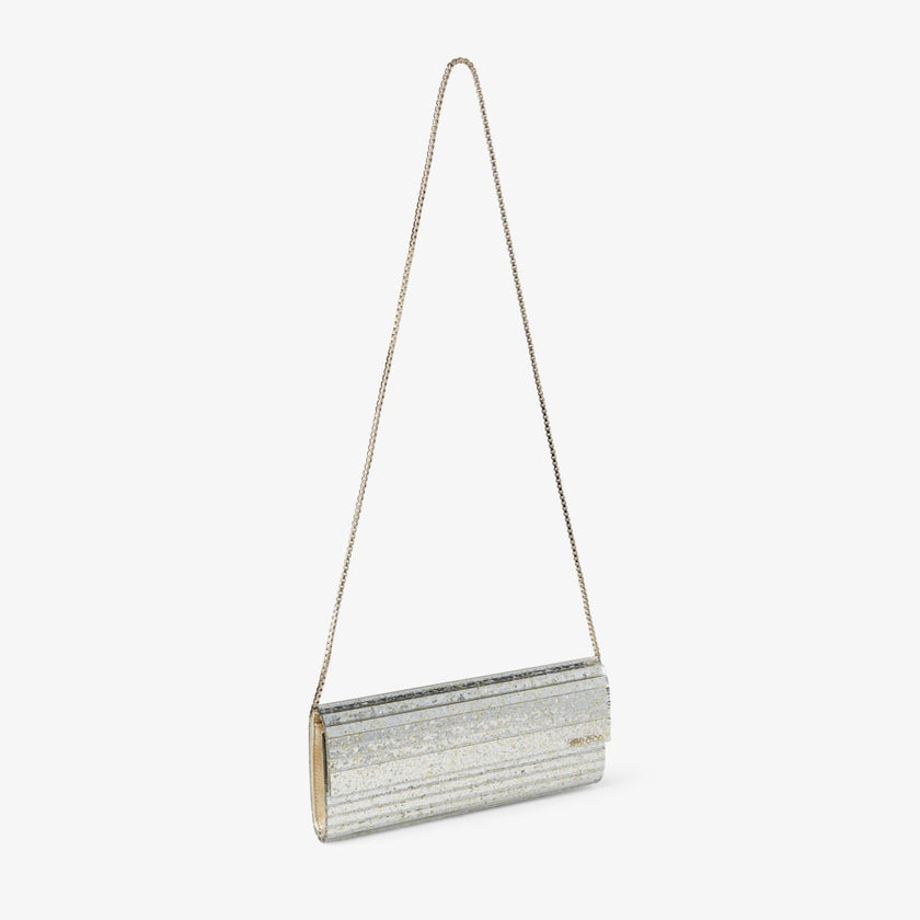 JIMMY CHOO Champagne Coarse Glitter Acrylic Clutch Bag (@Delhi Studio) image 2