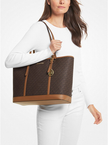 MICHAEL KORS  Jet Set Travel Large Logo Tote Bag - Brown (Arriving In Delhi) image 1