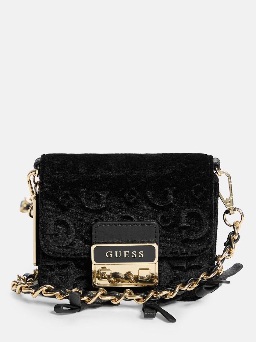 Guess Elssie Card Case Crossbody - Black image 0