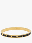 KATE SPADE Spot The Spade Enamel Hinged Bangle-Black (Arriving In Delhi) image 0