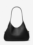 MICHAEL KORS Kelsey Large Pebbled Leather Shoulder Bag - Black image 3