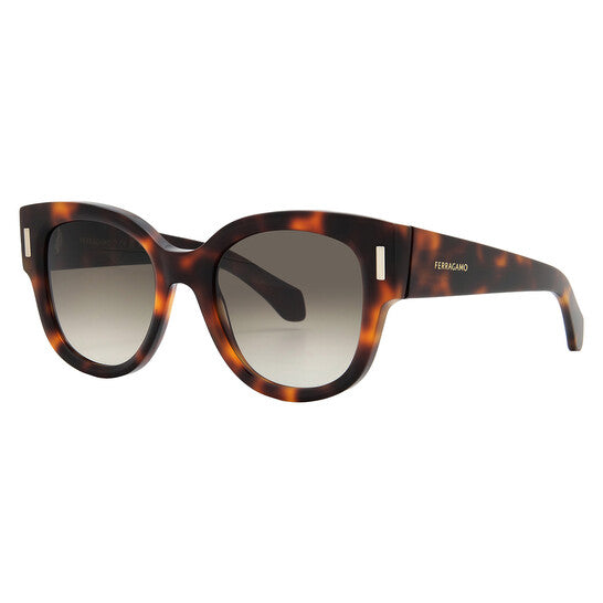 SALVATORE FERRAGAMO Brown Gradient Oval Ladies Sunglasses (Arriving In Delhi) image 2