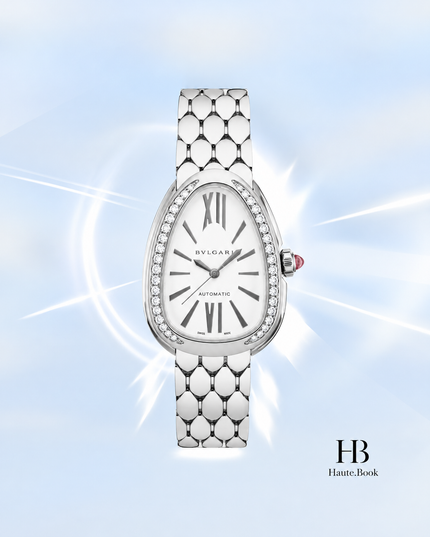 [Brand New] Bvlgari Serpenti Seduttori White Opaline Stainless Steel 34 mm