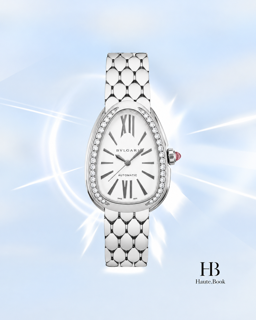 [Brand New] Bvlgari Serpenti Seduttori White Opaline Stainless Steel 34 mm