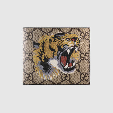 GUCCI tiger print GG Supreme wallet image 2