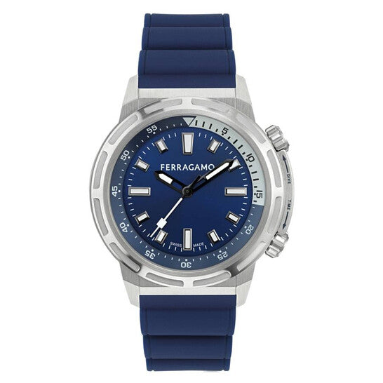 SALVATORE FERRAGAMO Sport Quartz Blue Dial Men's Watch (Arriving In Delhi) image 1