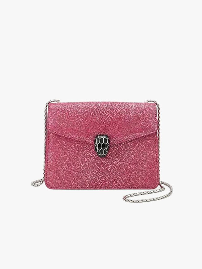 [AT DELHI]  BVLGARI Serpenti Forever Shoulder Bag Flash Amethyst Pink image 0