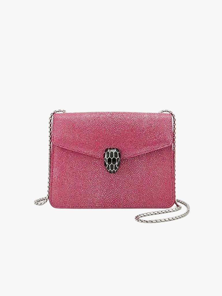 [AT DELHI]  BVLGARI Serpenti Forever Shoulder Bag Flash Amethyst Pink image 0
