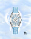 [Brand New] Franck Muller Vanguard Lady V29QZ Silver Guilloché Dial 37.5 × 29 mm