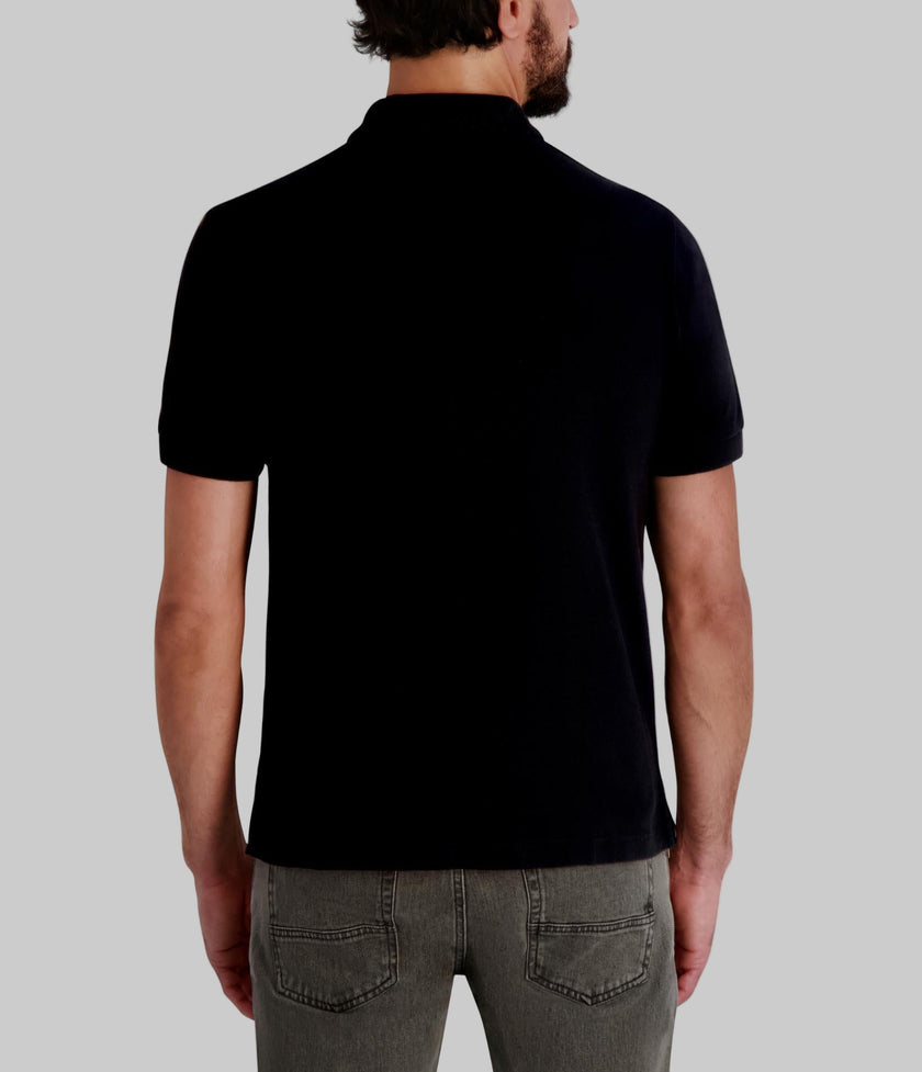 KARL LAGERFELD PIQUE ALL OVER KARL COLLARED POLO image 2
