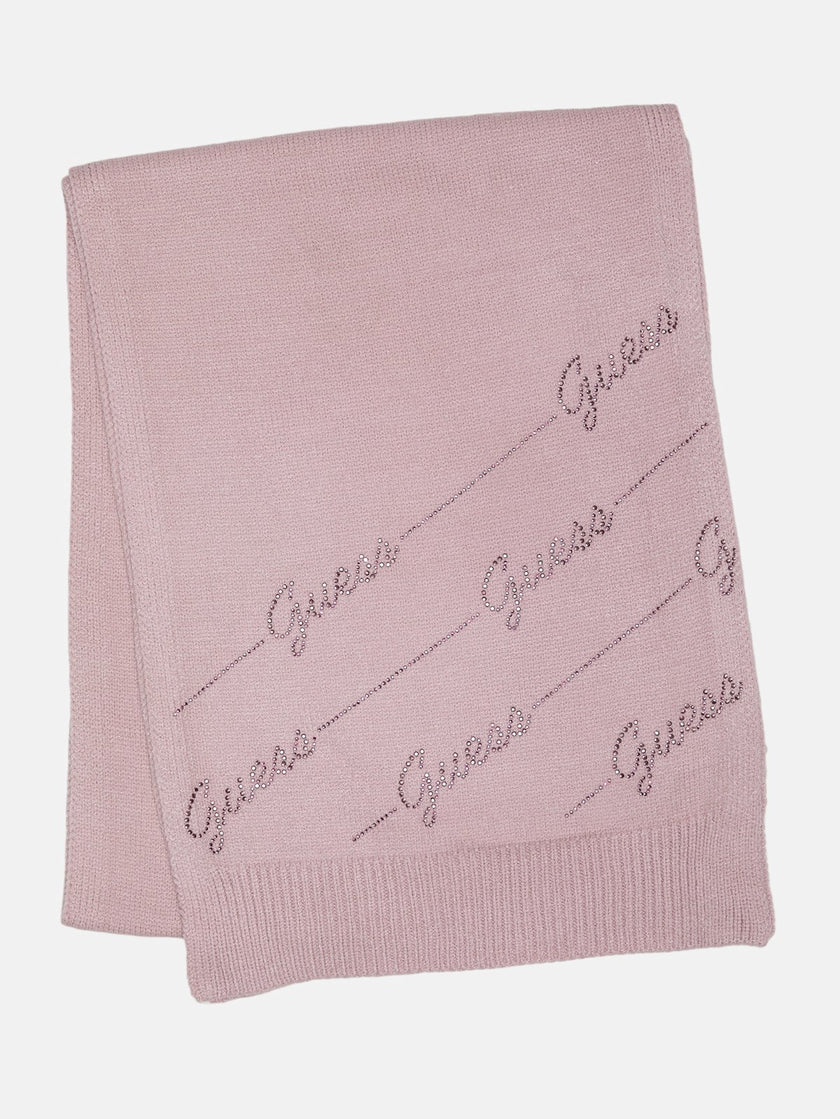 Guess Scarf Rhinestone Logo Scarf - Purple image 0