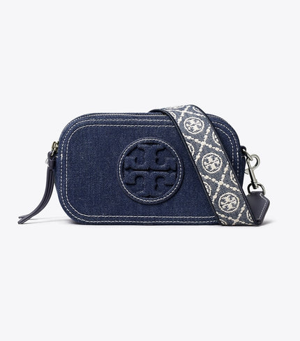 TORY BURCH Mini Miller Denim Crossbody Bag image 0