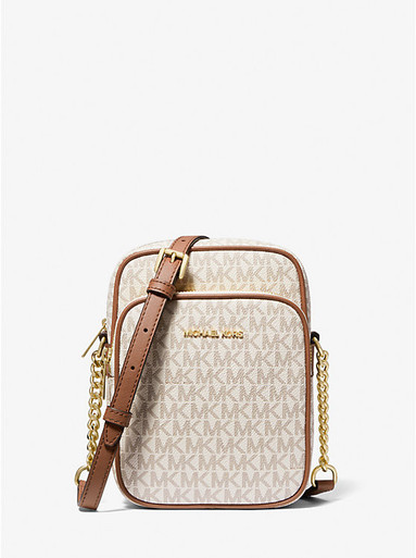 MICHAEL KORS Jet Set Travel Medium Signature Logo Crossbody Bag -Vanilla image 1