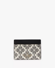KATE SPADE  Spade Flower Small Slim Card Holder - Black Multi image