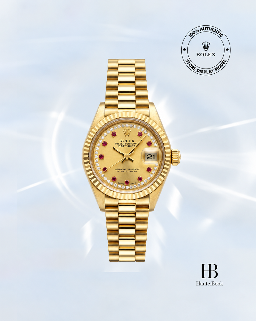 [Store Display] Rolex Datejust Champagne Presidential Bracelet 26 mm