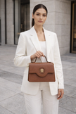 VERSACE La Medusa Top Handle Bag Brown image 0