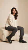 Michael Kors Easton Moto Boot Black Size 7.5 (@Delhi Studio) image 0