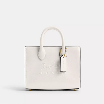 COACH Ace Tote Bag 17 - Brass/Chalk image