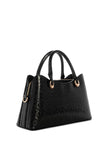 Guess Kiran Logo Shine Satchel - Black image 2