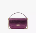 KATE SPADE  Krista Metallic Chain Flap Crossbody - Dark Raspberry image