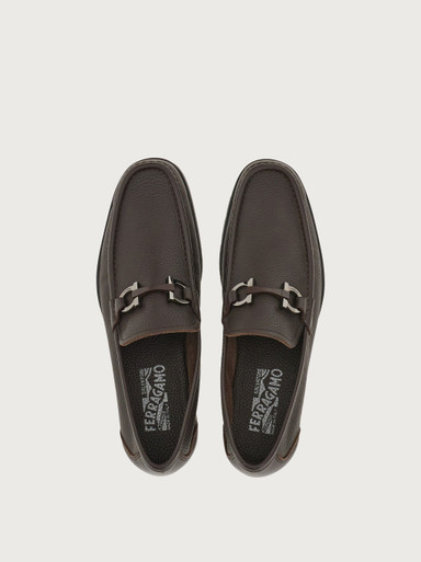 SALVATORE FERRAGAMO Gancini Embellished Moccasin - Dark Brown image 2