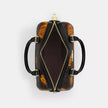 COACH Rowan Satchel Bag In Signature Canvas With Floral Print - Walnut/Black Multi image 3