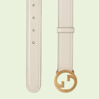 GUCCI Blondie White Belt image 1