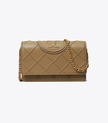 TORY BURCH Fleming Soft Chain Wallet - Pebblestone image