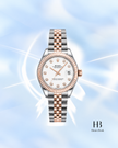 [Store Display] Rolex Datejust White Diamond Dial Everose Gold Stainless Steel 31 mm