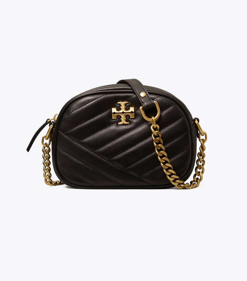 TORY BURCH Kira Chevron Small Camera Bag - Black image 0