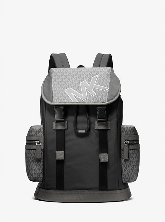MICHAEL KORS Cooper Signature Logo and Nylon Backpack image 0